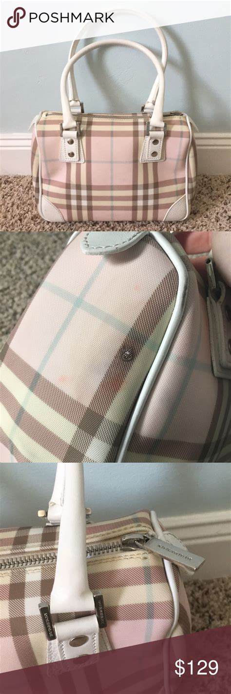 pink large burberry purse